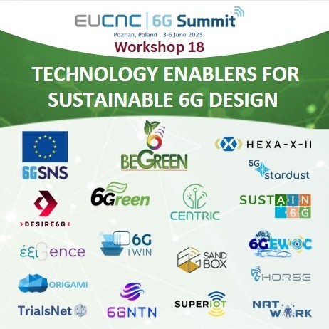 EUCNC 2025 Workshop on "Technology Enablers for Sustainable 6G Design"! 