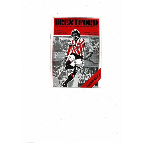 1976/77 Brentford v Barnsley Football Programme