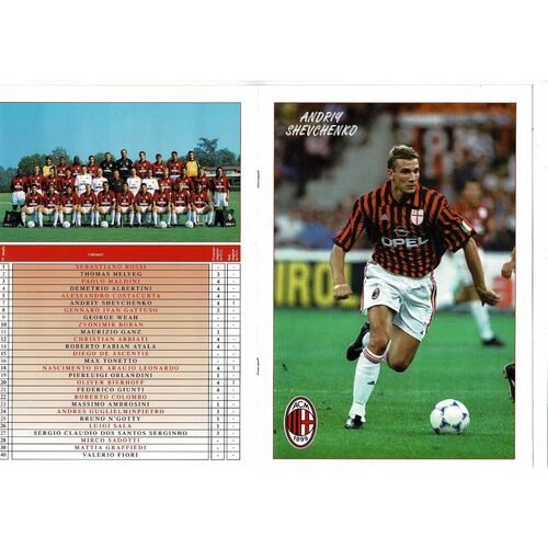 AC Milan v Chelsea Champions League Football Programme 1999/00