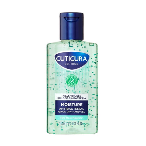 Case of Cuticura Quick Dry Hand Quick Dry Hand Sanitiser Gel - Avocado & Aloe Vera  6 x 100ml