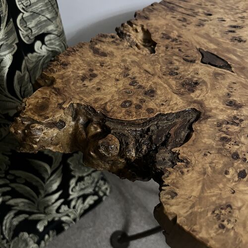 Burr Walnut Hallway Or Occasional Table