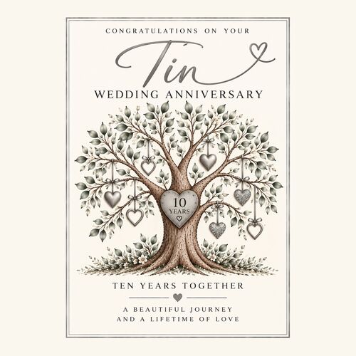 Tree of Life Wedding Anniversary Card