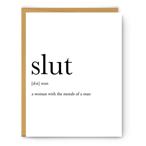 Slut Definition - Everyday Card
