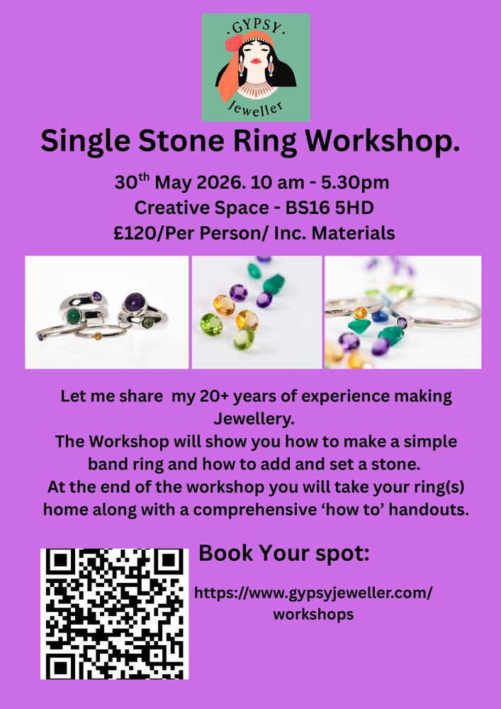 Blog #8 My upcoming Workshops are now Live!  | Gypsy Jeweller | One to one jewellery tuition |  Learn enamelling and stone setting | Unique handcrafted jewellery