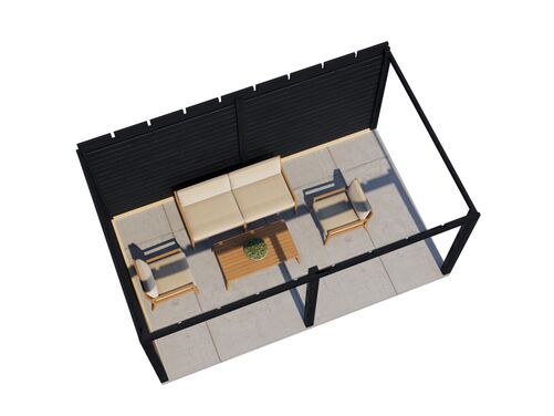 4.88mtr x 3.0mtr 28mm walled Gazebo