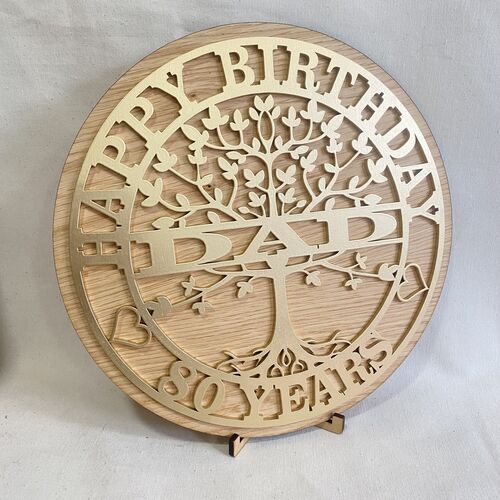 Customised Tree Of Life Birthday Gift | Custom Birthday Present | Tree Of Life Monogram