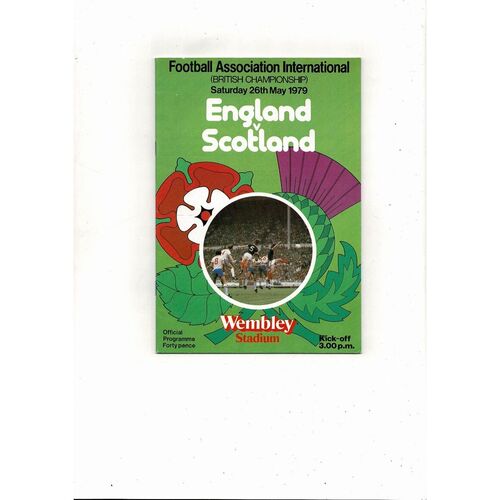 1979 England v Scotland Football Programme