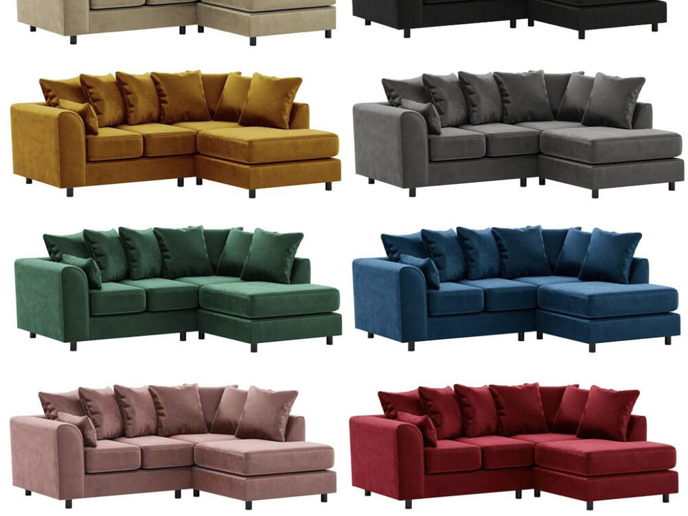 DYLAN CORNER SOFA IN PLUSH VELVET