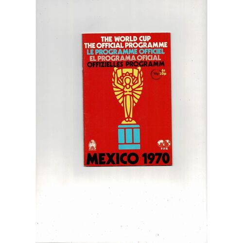 1970 World Cup Official Football Programme