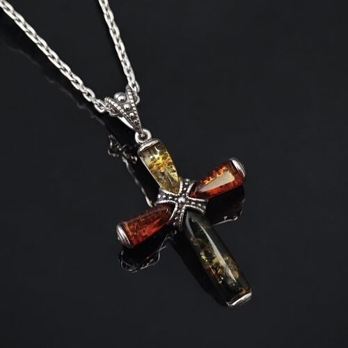 Baltic Amber cross pendant