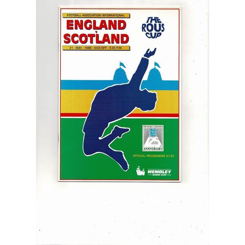 1988 England v Scotland Football Programme