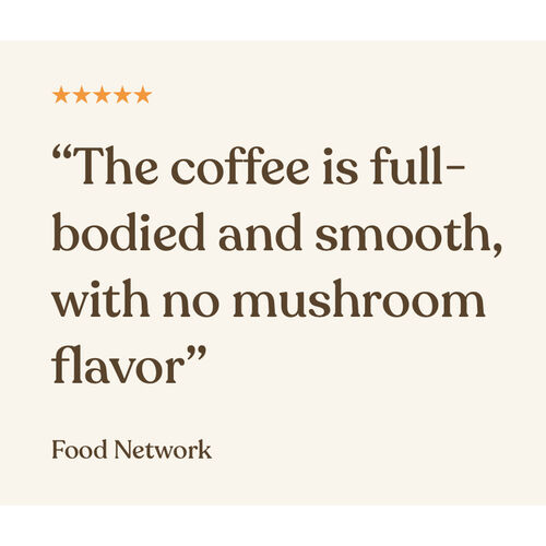 Organic Ground Coffee with Lion’s Mane & Chaga by Four Sigmatic 10 x 25g packets (250g)