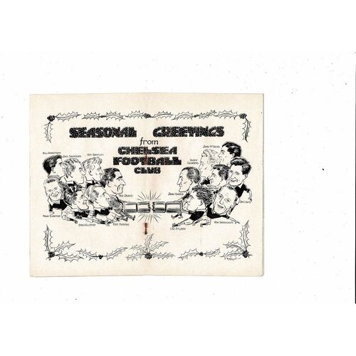 1953/54 Chelsea v Cardiff City Football Programme