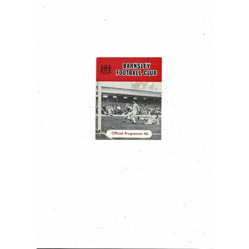 1963/64 Barnsley v MansfieldTown Football Programme