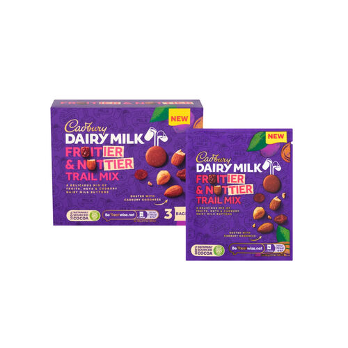 Cadbury Fruitier & Nuttier Chocolate Trail Mix 3 Pack 105g