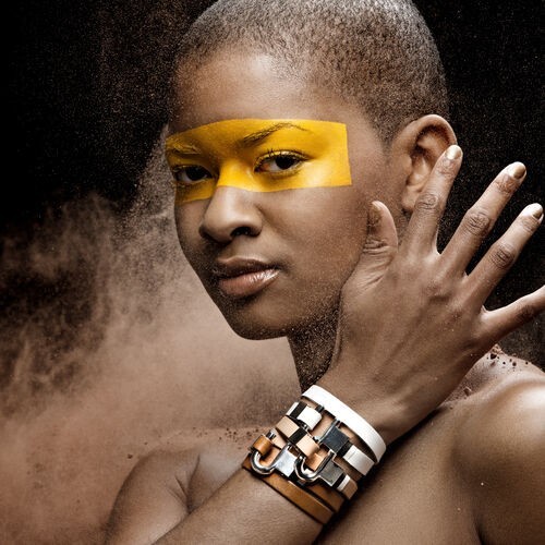 Faux Leather Wrist Bands