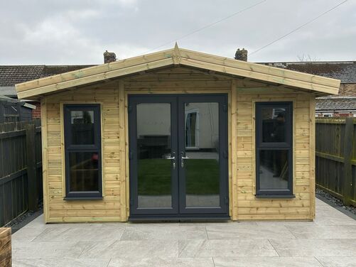 #PVC040 14x14 Apex Summer House