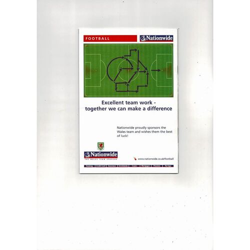 2002 Wales v Argentina International Football Programme