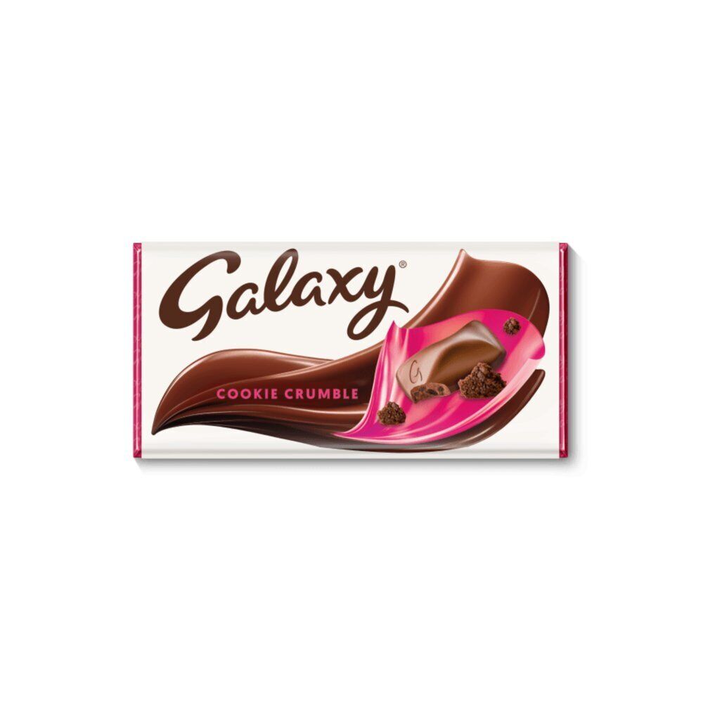 Galaxy Cookie Crumble & Milk Chocolate Block Bar