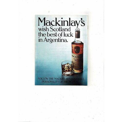 1978 Rangers v Aberdeen Scottish Cup Final Football Programme