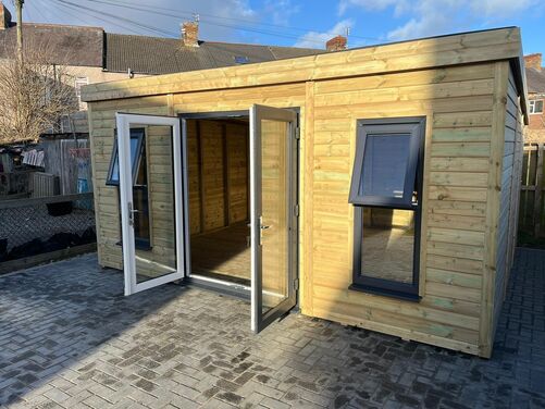 #PVC045 16x14 Pent Summer House