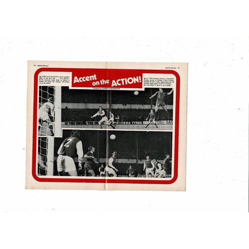 Liverpool v Hibernian UEFA Cup Football Programme 1975/76