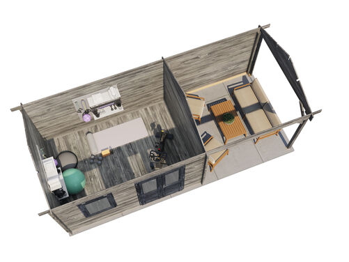 400cm x 300cm + 300cm Veranda