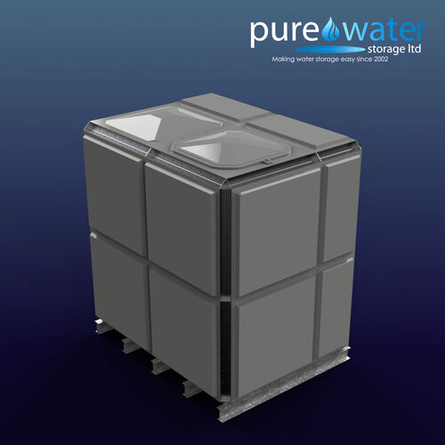 PW.2X1.5X2.TIF.AG - 7627 LITRE SECTIONAL WATER TANK, TOTALLY INTERNALLY FLANGED (TIF)