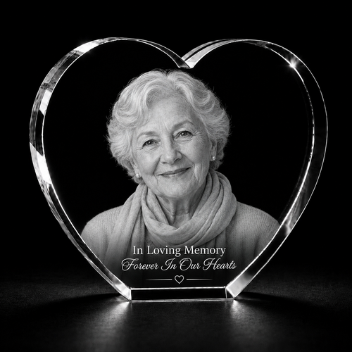 Memorial 3D Crystal Gifts | 3d Crystal Shop | 3d crystal glass engraving | Personalised 3d engraving  | 3d crystal photo