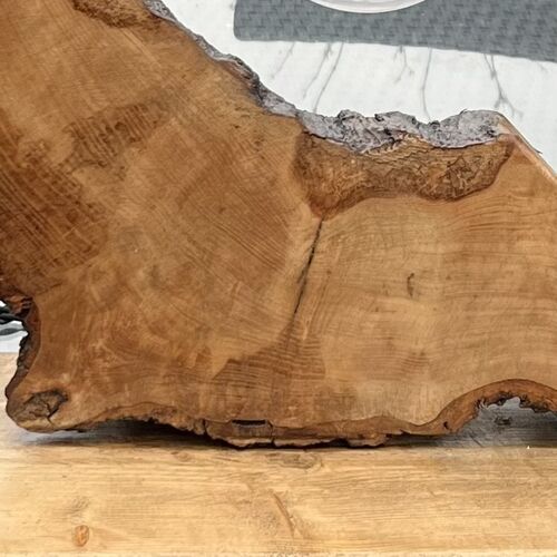 Large Natural Wood Art Lamp.