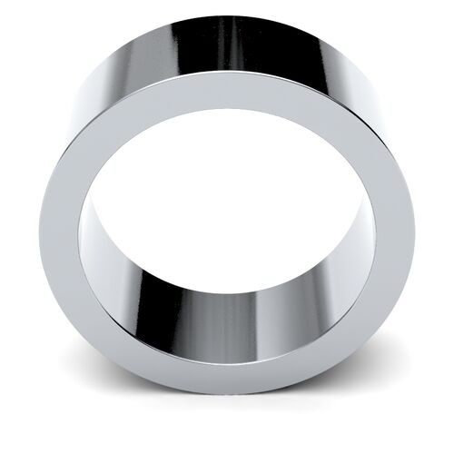 9ct 8mm flat profile classic wedding ring