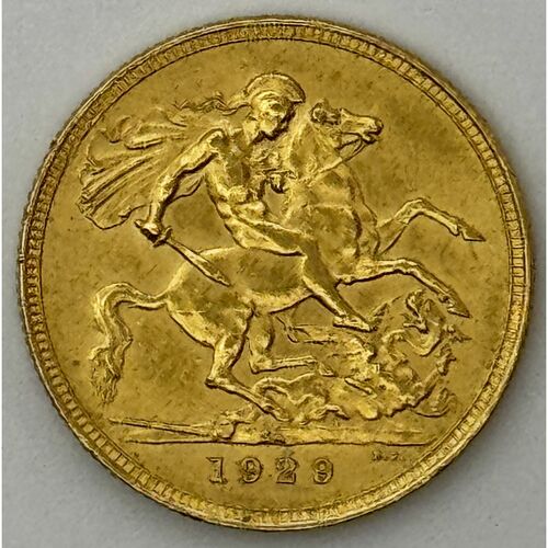 1929 SA full gold sovereign