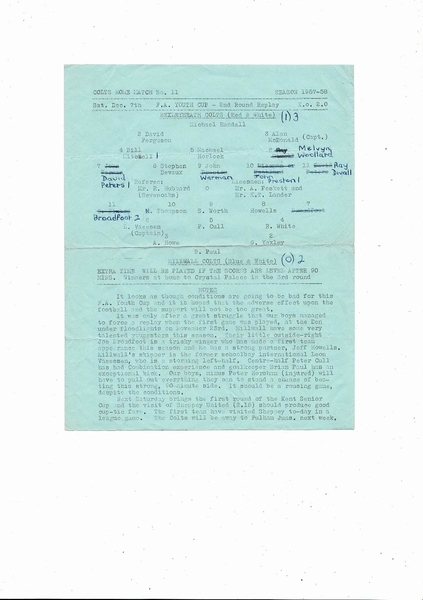 Many Football Programmes being isted today