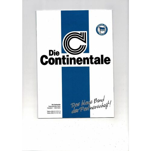 Hertha Berlin v Chelsea Champions League Stadium Magazine No 2 1999/00