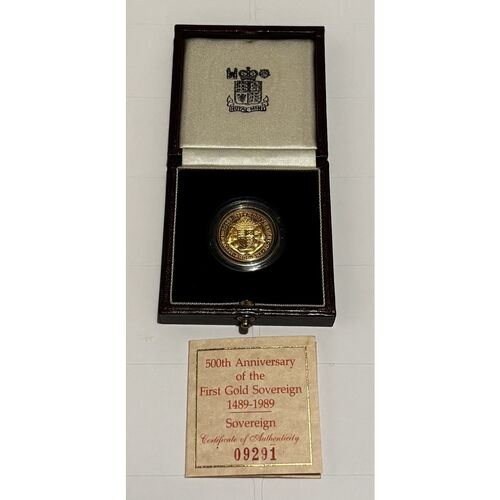 FDC QE11 1989 PROOF FULL GOLD SOVEREIGN