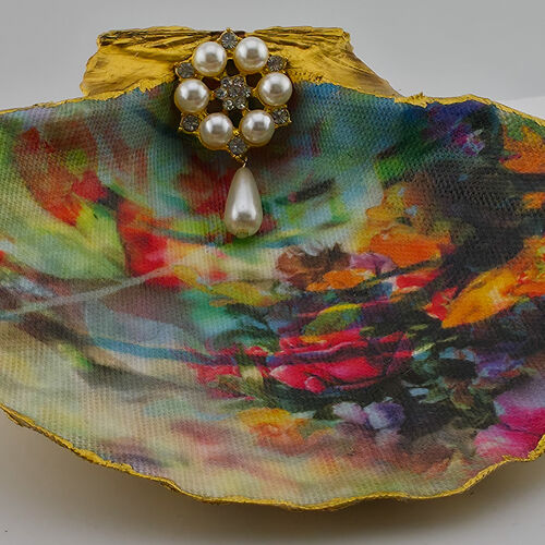 Handcrafted Scallop Shell Trinket Dish
