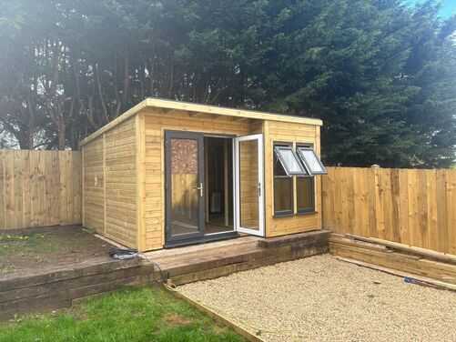 #PVC057 13x13 Pent Summer House