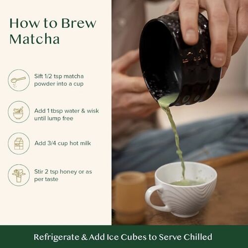 Pure Matcha Green Tea Powder 100g | VAHDAM® Culinary Grade Japanese Matcha