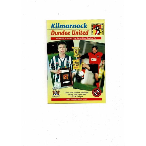 Scottish Cup Semi Final Football Programmes
