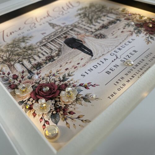 Personalised Wedding Venue Frame