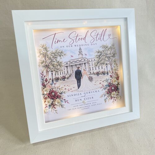 Personalised Wedding Venue Frame
