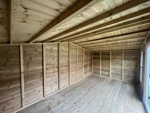 #PVC107 18x10 Apex Reverse Summer House