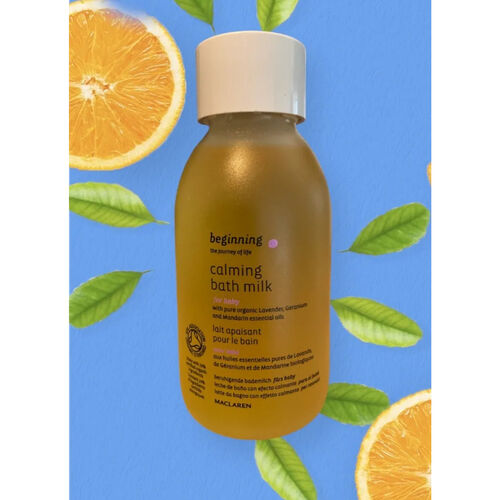 Maclaren Beginning Organic Calming Bath Milk for Baby With Lavender