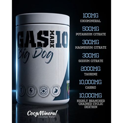 Gas Mark 10 Big Dog Strawberry Coconut 750g