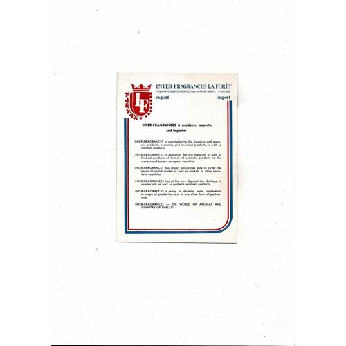 Lech Poznan v Liverpool European Cup Football Programme 1984/85