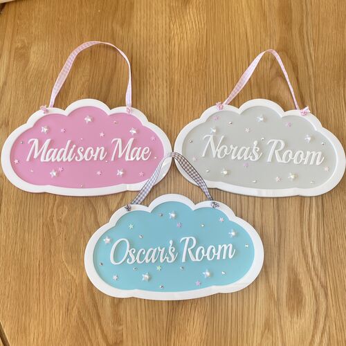 Girls CLOUD door sign