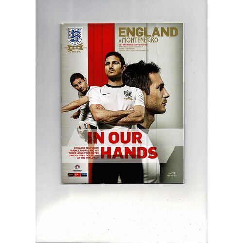 2013 England v Montenegro Football Programme