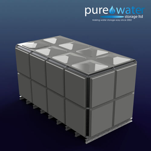PW.4X2X2.TIF.AG - 19,183 LITRE SECTIONAL WATER TANK, TOTALLY INTERNALLY FLANGED (TIF)