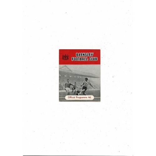 1961/62 Barnsley v Port Vale Football Programme