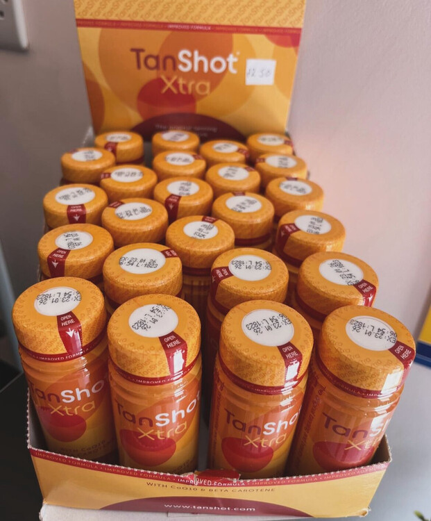 Tan Shot Xtra Drink £2:50 each